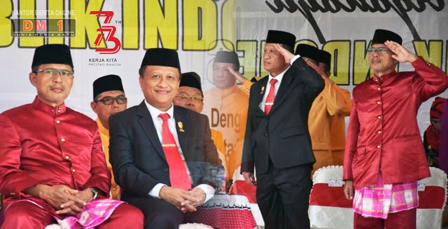 Ketua DPRD Gorontalo Hadiri Upacara Penurunan Bendera di Rudis Gubernur
