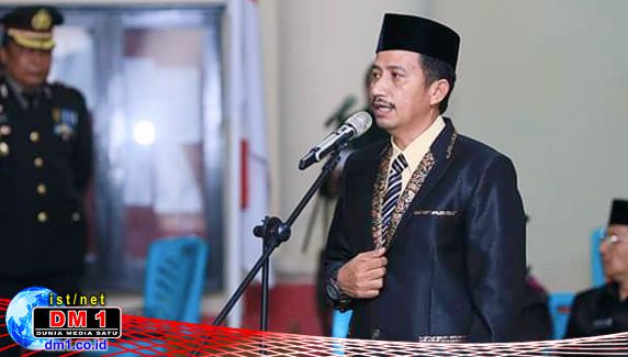 HUT-RI ke 74 di Bolmut: Gelar Upacara Taptu dan Pawai Obor, Saiful Ambarak Irup