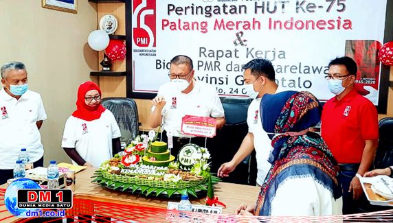 Acara Puncak HUT PMI ke-75 Tingkat Provinsi Gorontalo, ini Pesan-pesan Ishak Liputo